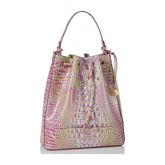 Brahmin Marlowe Leather Drawstring Shoulder Bag - Sweetener - Picture 3 of 8